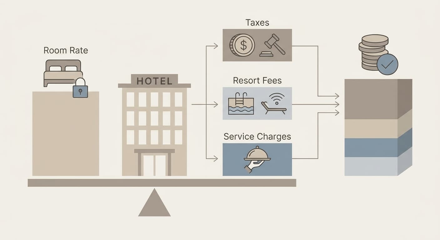 Total Hotel Cost Including Fees: How to Compare the Real Price (2026)