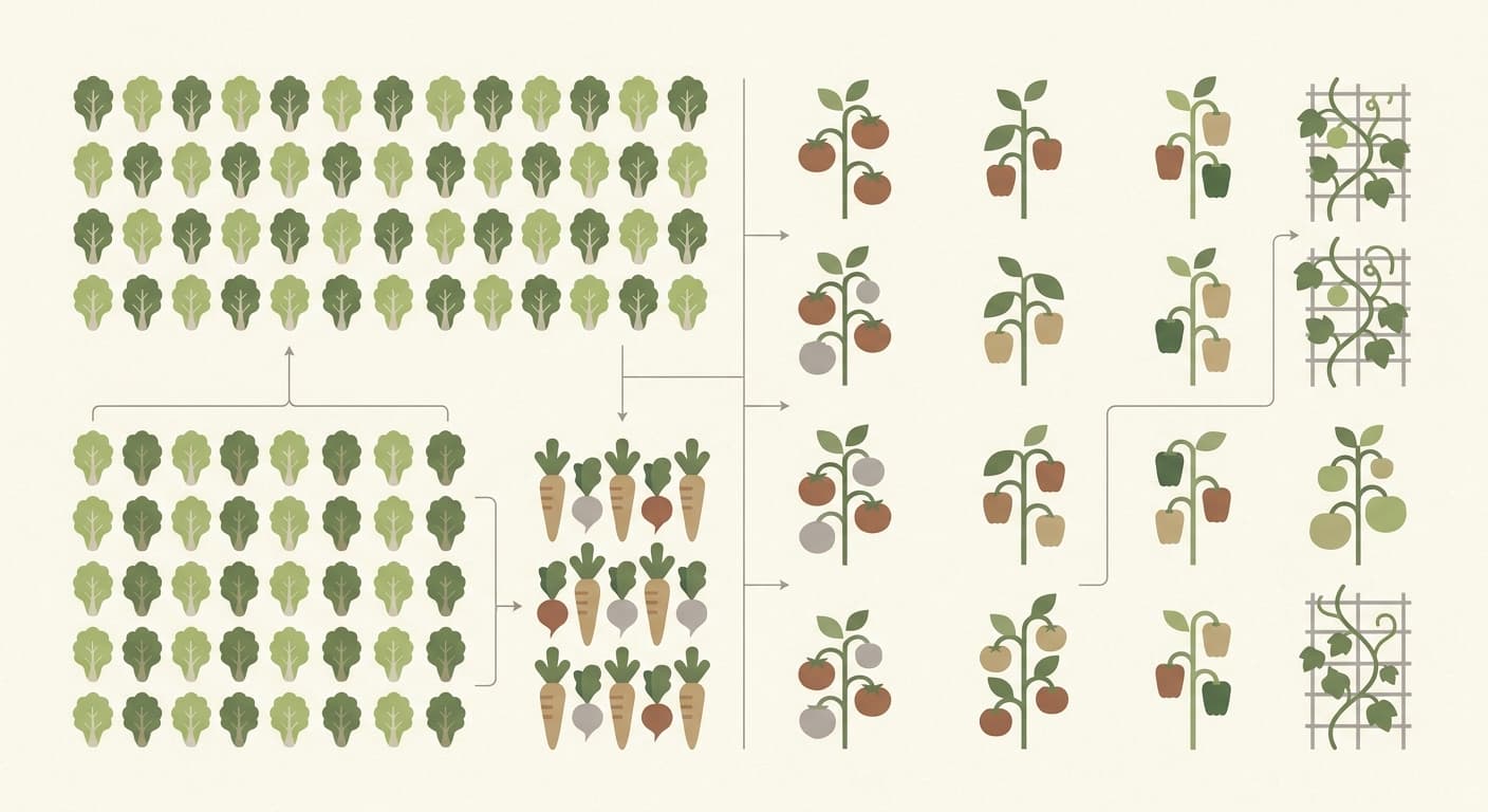 High Density Planting Chart for Vegetables (2026 Spacing Guide)