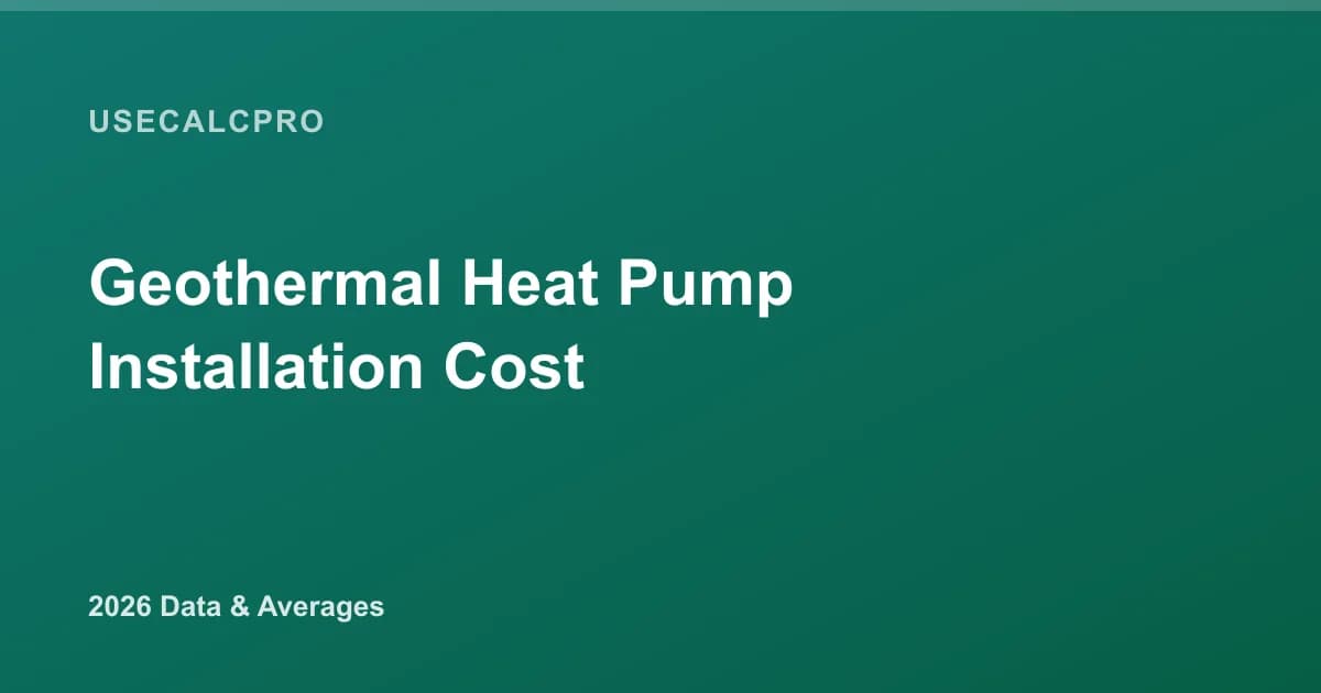 How Much Does Geothermal Cost to Install (2026)