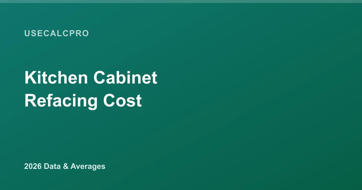 Kitchen Cabinet Refacing Cost (2026): Per Linear Foot + by Size
