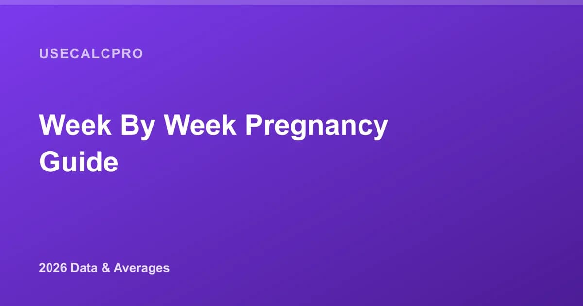 Week-by-Week Pregnancy Guide: Trimesters, Due Date and Milestones (2026)