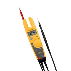 Fluke T5-600 Electrical Voltage, Continuity and Current Tester, Measures AC Current Up to 100 A Without Contact, Automatically Select AC/DC for Tests, Includes Detachable SlimReach Probe Tip
