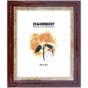 Picture Frame, Doehnert Wooden Frame London 30x45 cm red - artificial glass