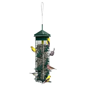 Squirrel Solution200 Squirrel-proof Bird Feeder w/6 Feeding Ports, 3.4-pound Seed Capacity, Free Seed Funnel