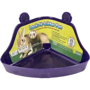 Ware Manufacturing (2 Pack) Plastic Lock-N-Litter Pan for Small Pets - Size Regular