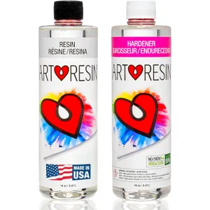 ArtResin Epoxy Resin – High-Gloss Clear Coat for Artwork - 32 oz (16 oz resin + 16 oz hardener) (946 ml)