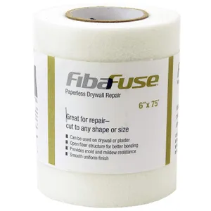 FibaFuse FDW9018-U 6" X 75' Paperless Drywall Repair, White