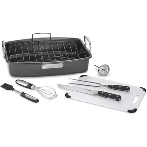 Cuisinart 8-piece Ovenware Nonstick Roasting Set, Steel