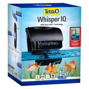 Tetra Whisper IQ Power Filter 45 Gallons, 215 GPH, with Stay Clean Technology