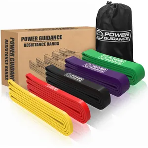 POWER GUIDANCE Pull Up Assist Bands - Stretch Resistance Band - Mobility Band - Powerlifting Bands - by Perfect for Body Stretching, Powerlifting, Resistance Training