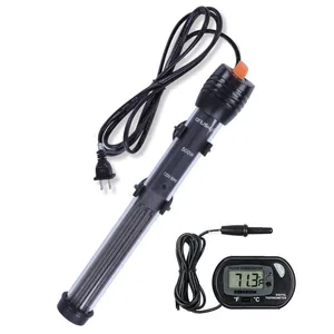 Orlushy Submersible Aquarium Heater, Adjustable Fish Tahk Heater with Free Thermometer Suitable for Marine Saltwater and Freshwater