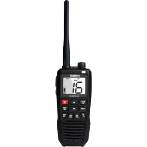 Uniden Atlantis 275 Handheld Two-Way VHF Marine Radio, Floating IPX8 Submersible Waterproof, Large Dual-Color Screen, 6-Watt, All USA/International/Canadian Marine Channels, NOAA Weather Alerts