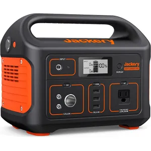 Jackery Explorer 500 v2 Portable Power Station, 512Wh LiFePO4 Battery, 500W AC/1000W Peak, Solar Generator for Camping, Outdoors, and Power Outages