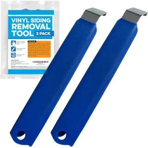 IMPRESA Vinyl Siding Removal Tool Kit - Pack of 2, Blue - One-Piece Steel Zip Tool for Siding Removal - 7-Inch Extra-Leverage & Comfort-Grip Handles