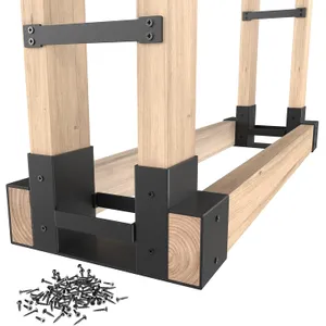 Landmann Firewood Log Rack 8ft Steel Outdoor