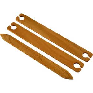 Stick Shuttle or Belt Weaving Shuttle and Pick Up Stick Set - 8 Inch (Oak)
