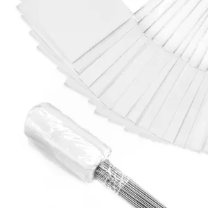 Zozen 100Pack White Marking Flags, Writable/15x4x5 Inch, Yard Flags for Lawn & Irrigation & Landscape & Sprinkler & Survey & Dog Training.