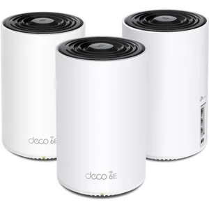 TP-Link Deco XE75 AXE5400 Tri-Band WiFi 6E Mesh System - Wi-Fi up to 7200 Sq.Ft, Engadget Rated Best Mesh for Most People, Replaces WiFi Router and Extender, AI-Driven Mesh New 6GHz Band, 3-Pack
