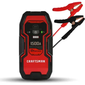 CRAFTSMAN 1500A Lithium Car Battery Jump Starter and Portable Power Pack/Jump Box, 3-in-1 Solution, 2.4A USB Charging, for 12V Power Sport, Automotive, and Marine Batteries, CMXCESM264