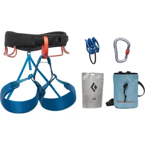 BLACK DIAMOND Men’s Momentum Rock Climbing Harness | Dual Core Construction | Adjustable Waist & Leg Loops