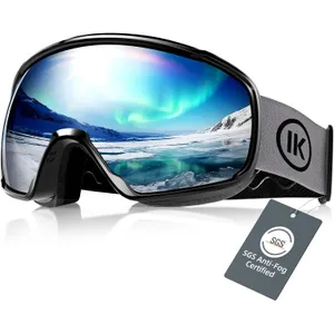 Innerking OTG Ski Goggles SGS Approved, Over Glasses Snow Snowboarding Winter Goggles Anti Fog for Adult, Youth, Men Women