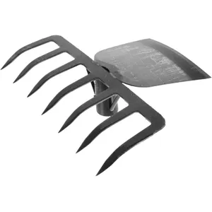 Stainless Steel Garden Hoe Rake Lawn Rake Weeding Tool Gardening Hoe Head Fork Garden Supplies