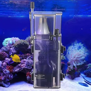 AQQA Aquarium Protein Skimmer for Saltwater Fish Tank Nano Surface Skimmer Filter Pump 79GPH Ultra Quiet for 50-80 Gallon Tank